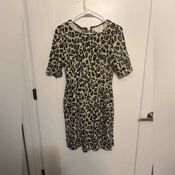 kate spade Dresses & Skirts - Kate Spade Leopard Print Ponte Waisted Dress